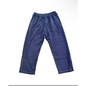 Yzy Yeezy Gap Balenciaga H10 Polar Fleece Joggers Large‎ Navy Distressed Men NEW